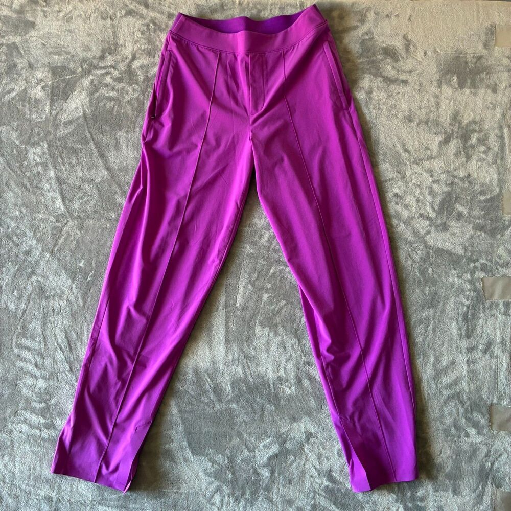 Athleta Pants Women's 4 Fuchsia Pink Purple Vienna Slim Pant Lightweight Pockets